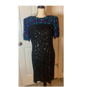 Vintage Formal Sequin Dress